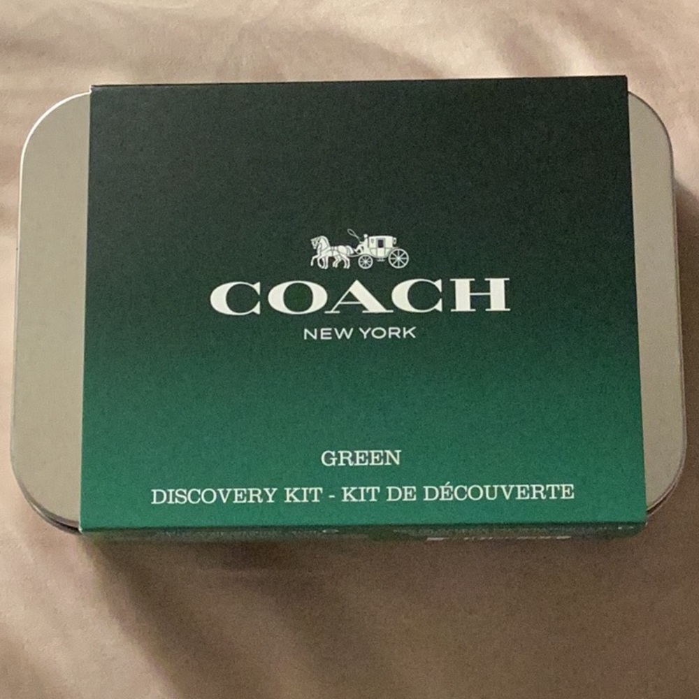 COACH Green Men Deluxe Samples All Over Shower Gel & EDT NEW